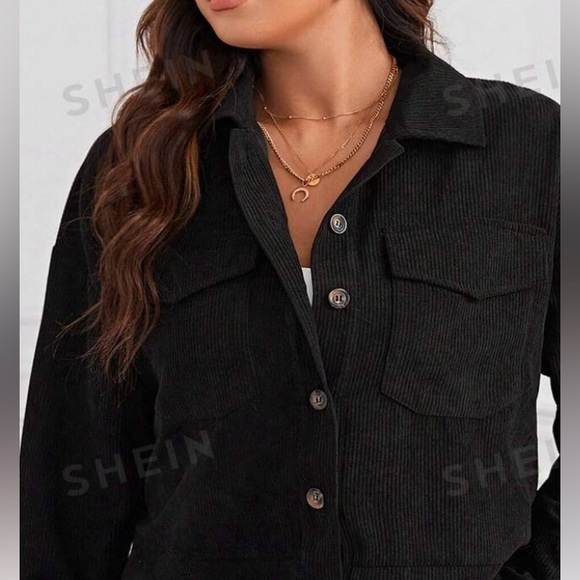 NWOT ARDENE CORDUROY CROP JACKET - Picture 1 of 15